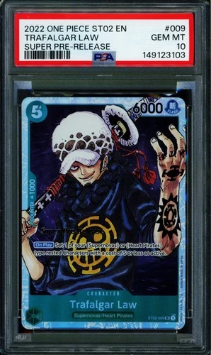Trafalgar Law - ST02-009 - PSA 10 - Super Pre Release - English - One Piece - 14