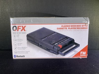 QFX Classic Shoe Box-Style Cassette Player/ Recorder +