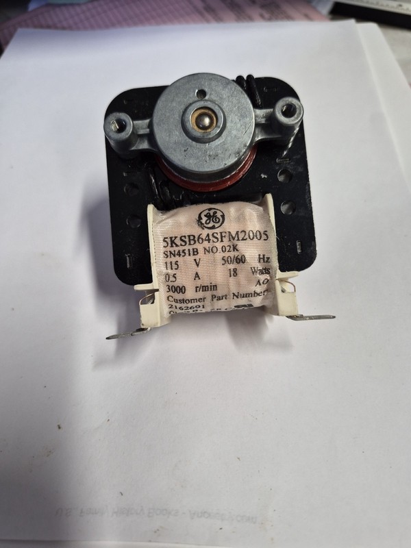 Delfield #2162691 Fan Motor 115 Volt 0.5 Amp 18 Watts Reversable Rotation