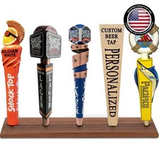 Beer Tap Handle Display, Only Holder Holds 5 Tap Handles Tabletop US Standa...