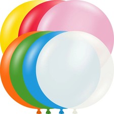 Tuftex 17" Standard Asst W/White Latex Balloons (50ct)