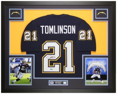 Ladainian Tomlinson Autographed & Framed Navy Blue San Diego