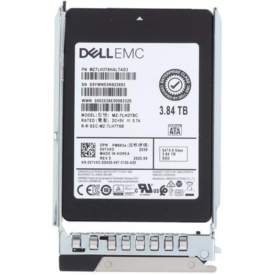 Dell 14/15/16G PM883a 3.84TB 2.5  Enterprise SATA 6Gbps Hot-Plug SSD 5TVXD 99%+