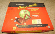 Vintage 1954 Transogram BINGO-MATIC Bingo Game in Original Box