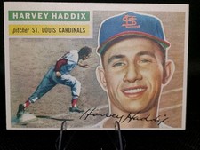 1956 Topps Harvey Haddix #77 Right Back Free Shipping