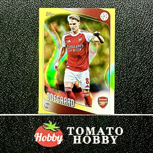 MARTIN ODEGAARD Neon Yellow FlowFractor TOPPS UEFA CLUB COMPETITIONS 2025-26