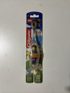 Vintage 2002 Colgate Lego Extra Soft Toothbrush w/ Lego Minifigure~ New Sealed