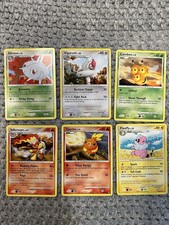 2009 Pokemon Platinum 6 Card Lot Infernape Torchic Flaaffy Vigoroth Silcoon