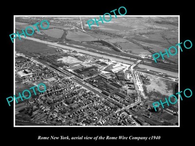 Rome New York Aerial View Of Wire Co Plant c1940 Old Large Historic Photo