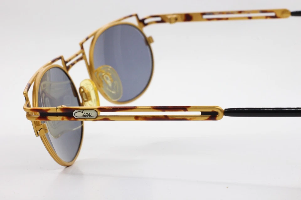 Cazal 759/3 477 Gold Tortoise Round Metal Vintage Germany Sunglasses 51-21-140mm - Image 4 of 4