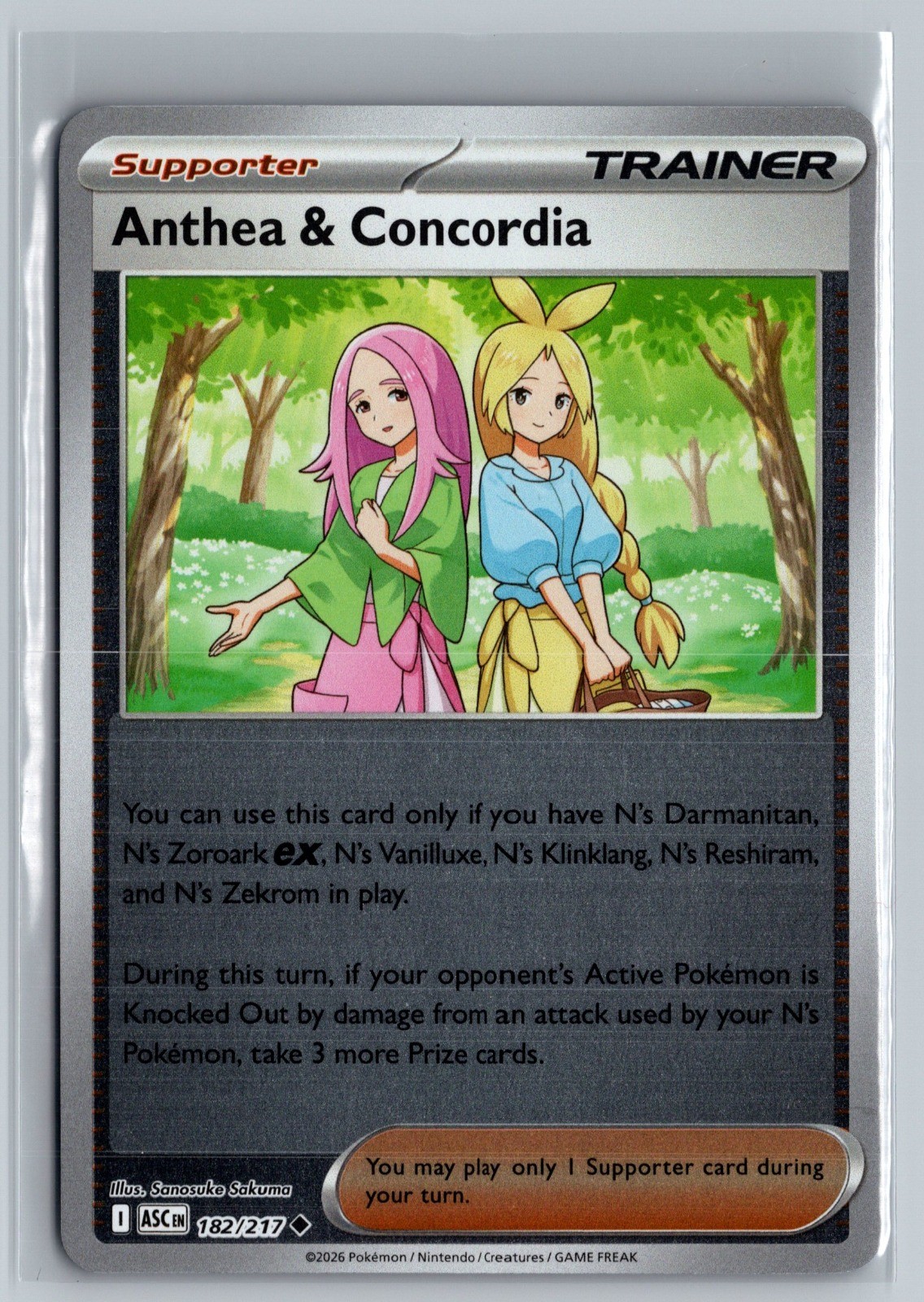 Anthea & Concordia - Reverse Holo Uncommon ME: Ascended Heroes 182/217 NM