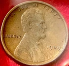 1909 VDB Lincoln Wheat Cent Penny - Fine Condition - Nice Detail - JC 598
