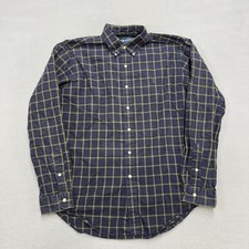 Ralph Lauren Shirt Mens Large Blue Plaid Classic Fit Button Down Long Sleeve