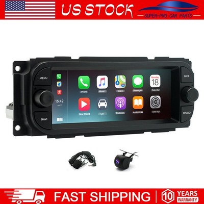 Android 13 Carplay Car Radio GPS For Dodge Jeep Grand Cherokee Wrangler Chrysler