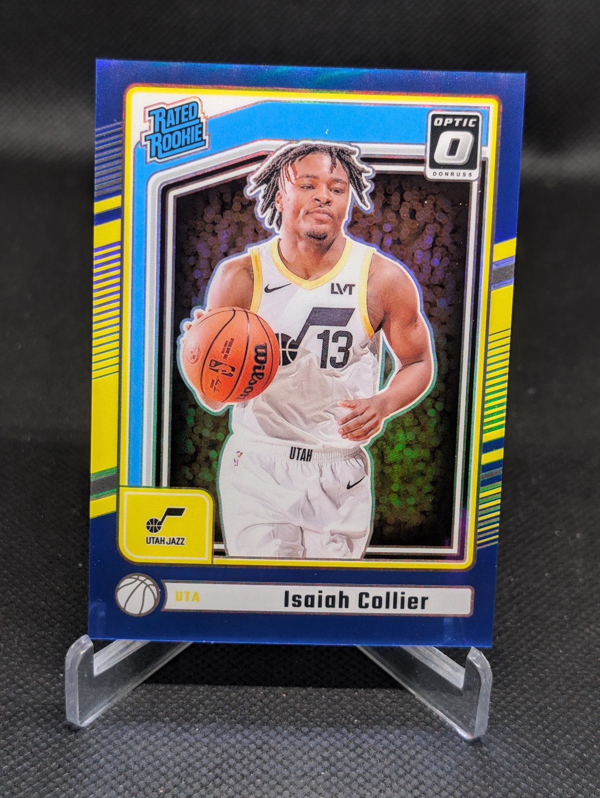 2024-25 Panini Donruss Optic Preview Isaiah Collier Blue /49