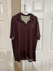 Lacoste Sport Burgund Print Poloshirt Herren Gr. 7 xxl