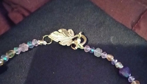 Artist 22" Tulip,jade Hearts,Flowers Crystals ,Purple. Lavender, Pink Set - Picture 4 of 7