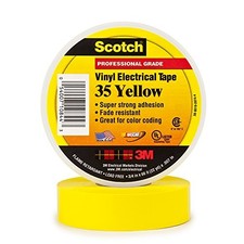 BOX USA BT96403510PKY Yellow 3M 35 Electrical Tape 7 mil 3/4inx66ft Pack of 10 