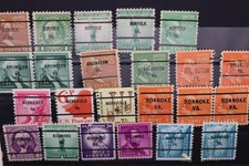 22 VA Precancel Stamps Lot Arlington Merrifield Norfolk Roanoke Richmond