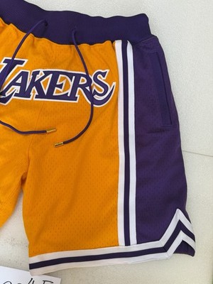 Just Don x Mitchell & Ness NBA Los Angeles Lakers Shorts Yellow