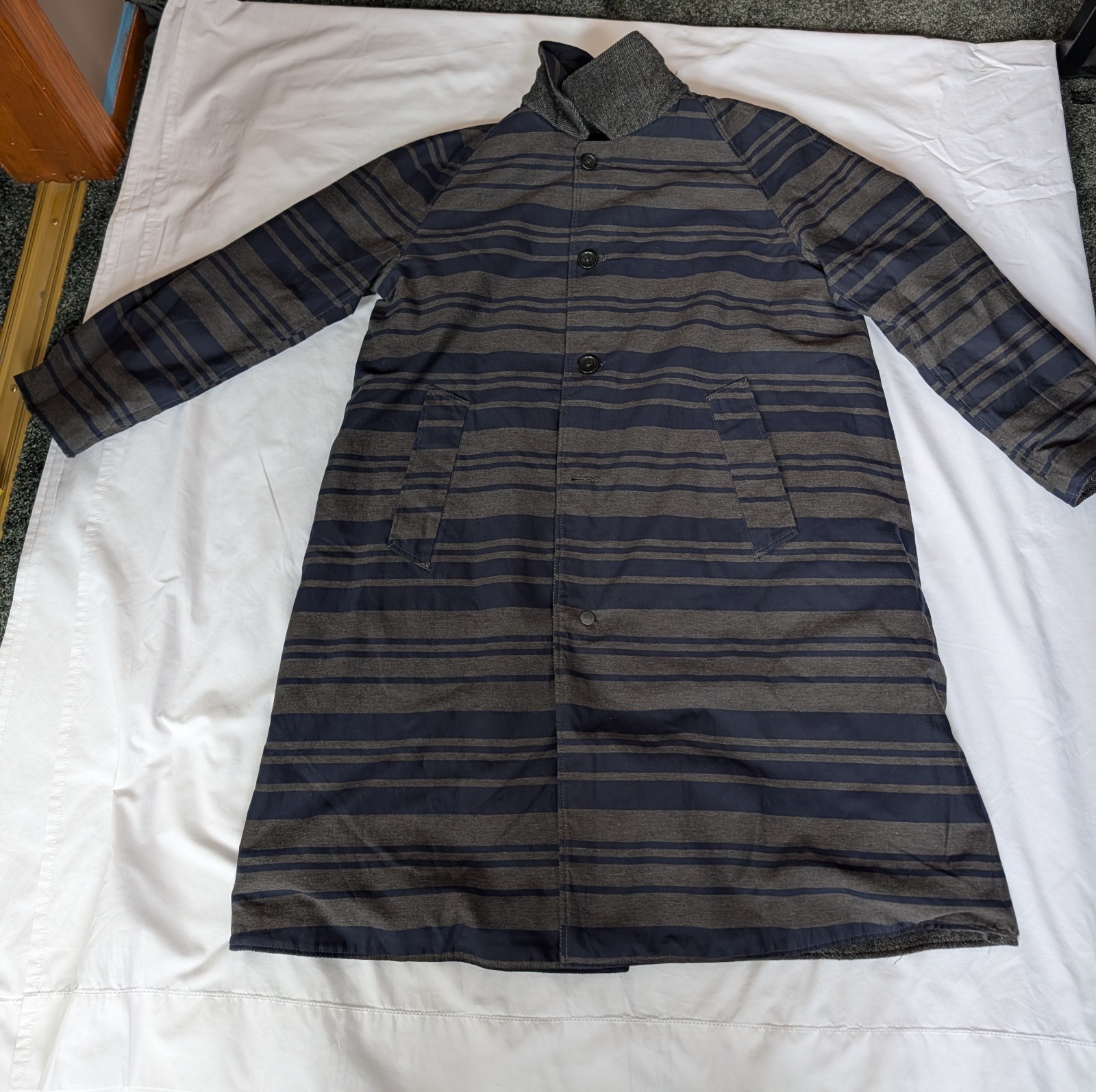 Engineered Garments Wool Reversible Coat - Medium - image 6