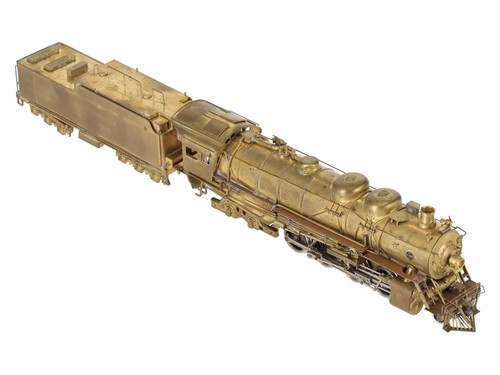 United Models HO Scale Brass Santa Fe 2-8-4 Berkshire Steam Loco & Tender/Box - Picture 11 of 12