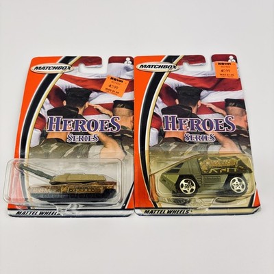 Vintage Matchbox Heroes M1A2 Abrams Tank Armored Response Vehicle Lot 2 2003