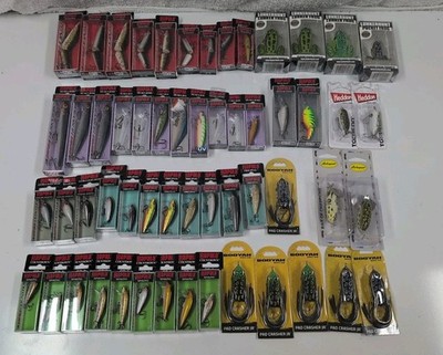 Lot of 56 New Lures From Top Fishing Tackle  Rapala Booyah Lunkerhunt And Others