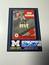 2003 TK Legacy Michigan Alvin Wistert Cover Boys 1949 Auto #MC4 SP Qty