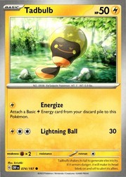 Tadbulb 074/197 Obsidian Flames