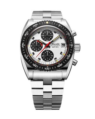 Nivada Grenchen 77006Q45 Autochron 2026 Mecaquartz White Dial Bracelet