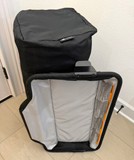 4moms Foldable Portable Play Yard Playpen Black/Gray Infant Toddler
