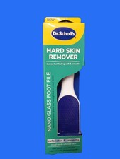 Dr. Scholl's Hard Skin Remover Nano Glass Foot File Scrubber Soft Smooth Feet