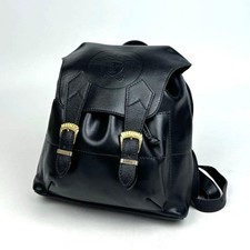 GIANNI VERSACE Backpack Drawstring Gold hardware Vintage Authentic From Japan