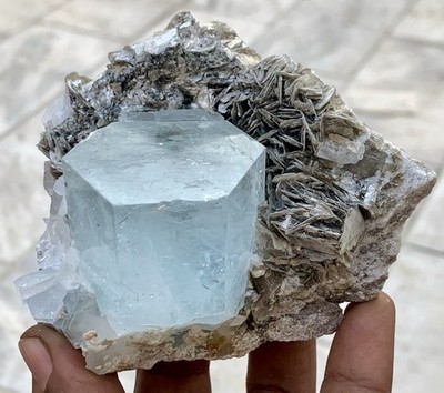1420 Karat ästhetisches Aqua mit Glimmerpräparat aus Nagar Pakistan