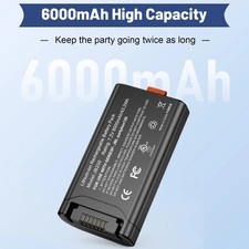 Replaceable Battery For JBL 200 PartyBox Club 120 7.2V 6000mah 43.2Wh TYPE-C US