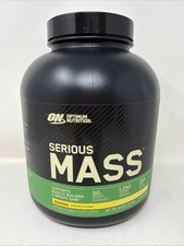 Optimum Nutrition Serious Mass Gainer Protein Powder, Banana, 6 lbs Exp. 8/2027 7.49 per gallon