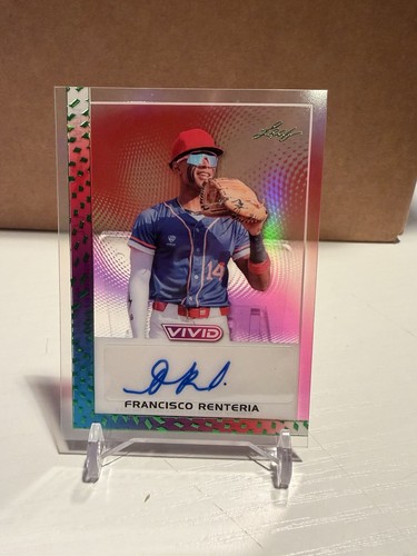 2026 Leaf Vivid Francisco Renteria Clear Auto 1/1 RC SSP Phillies