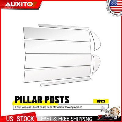 Fit For Toyota Camry 2018-2024 8PCS Chrome Door Window Pillar Post Cover