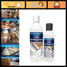 Crystal Clear Marine Epoxy Resin  Hardener Kit for Woodworking  Boat Repair -