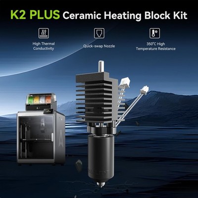 Unicorn Quick Swap Nozzle for K2 Plus - Durable Ceramic Hotend Upgrade Kit