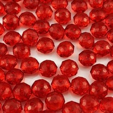 1000pcs 6mm Acrylic Crystal Beads, Faceted Rondelle Acrylic Spacer Bea