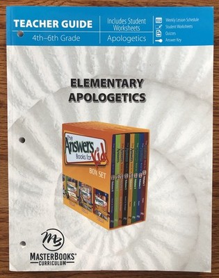 Master Books Elementary Apologetics 4th-6th Grade Teacher Guide