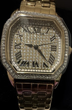 Invicta Women's Octagon Gold Pav Dial Quartz Bracelet Wristwatch with Box