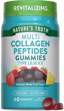 Nature's Truth Multi Collagen Gummies  Type I, II, III, V, X  60 Count  and 