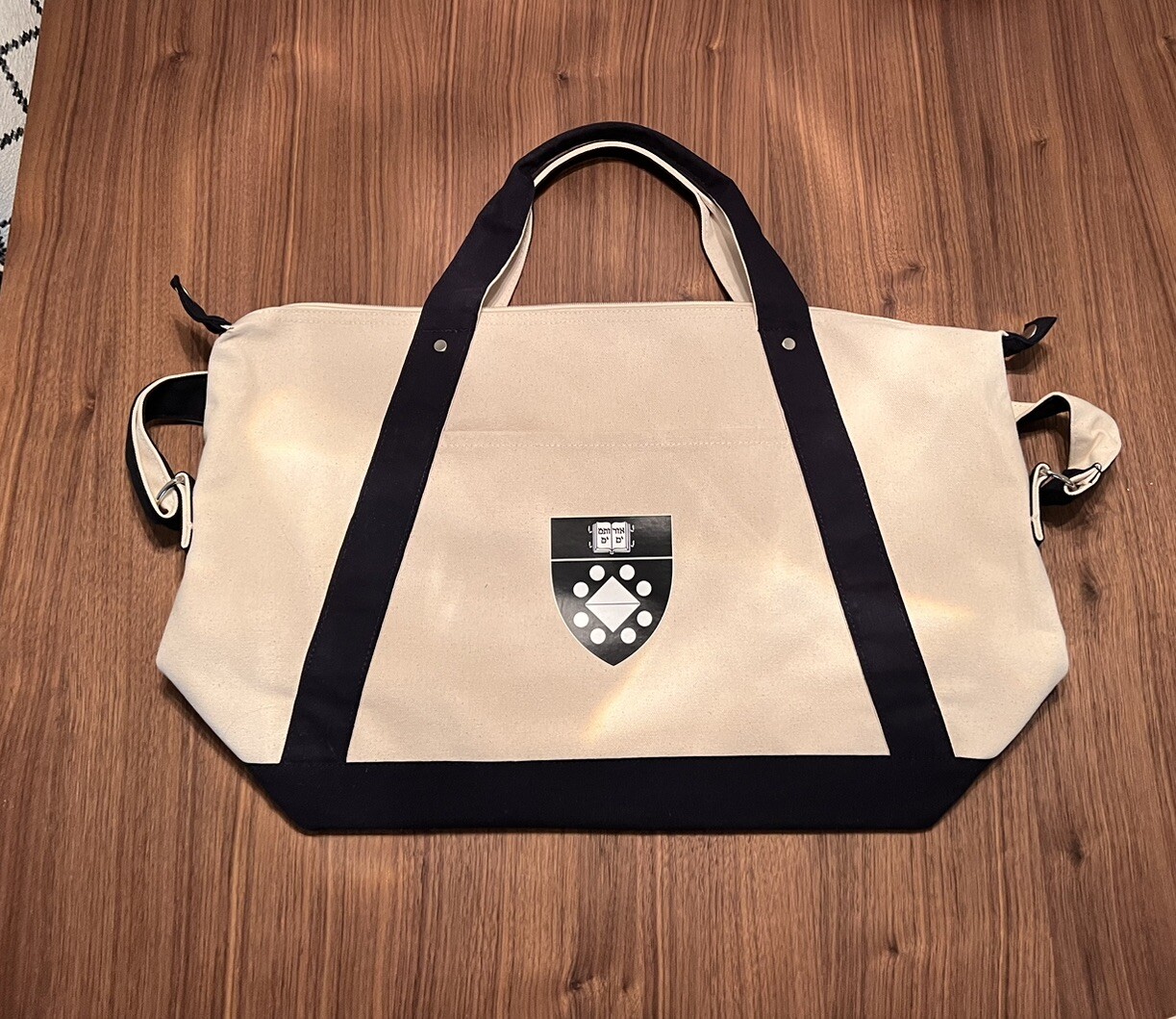 Yale University Large Tote Bag Yale Ivy League Canvas Summer Bag With Pockets
