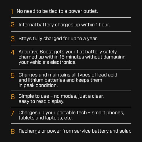 CTEK CS FREE 12V 20A Portable Smart Battery Charger Maintainer Lead Acid Lithium - Picture 7 of 8