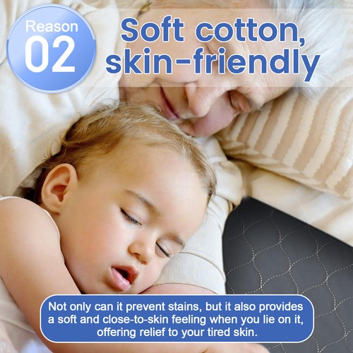 Washable Absorbent Incontinence Bed Pad Sheet Mattress Protector Reusable AU - Picture 8 of 11
