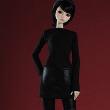 Dollmore 26" BJD girl clothes Model F - SSang R T Black