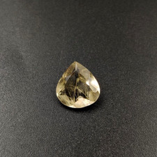 2.60 Ct Natural Rutilated Quartz Heart Shape 10.6X10X4.7mm Loose Gemstone  W300